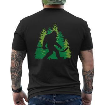 Hockey Sasquatch Mens Back Print T-shirt - Thegiftio UK