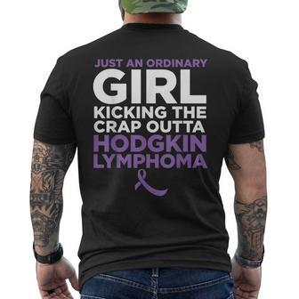 Hodgkin Lymphoma For Cancer Patient Female Men's T-shirt Back Print - Monsterry