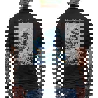 Hokusai La Gran Ola De Kanagawa Para Artistas Camiseta Hombre Estampado Espalda - Regaloses