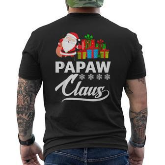 Holiday 365 The Christmas Papaw Claus Grandpa Mens Back Print T-shirt | Mazezy