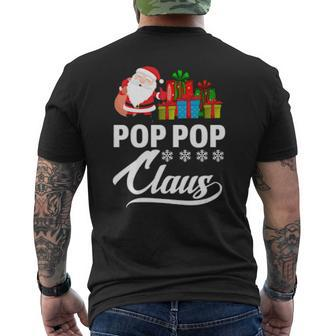 Holiday 365 The Christmas Pop Pop Claus Grandpa Mens Back Print T-shirt | Mazezy