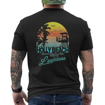 Holly Beach Louisiana Beach Shirt Mens Back Print T-shirt - Thegiftio UK