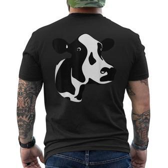 Holstein Cow Farmer Men's T-shirt Back Print - Monsterry UK