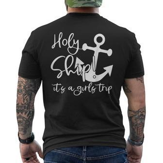 Holy Ship It's A Family Trip Men's T-shirt Back Print - Monsterry AU