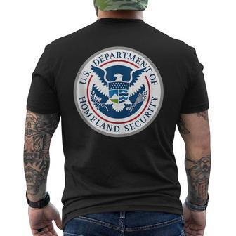 Homeland Security Department Dhs Agent Patriotic Usa Veteran Men's T-shirt Back Print - Monsterry