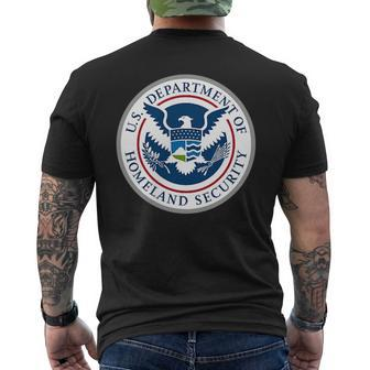 Homeland Security Tsa Veteran Work Emblem Patch Men's T-shirt Back Print - Monsterry