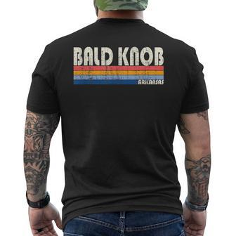 Hometown Vintage Retro 70S 80S Style Bald Knob Ar Men's T-shirt Back Print - Monsterry CA