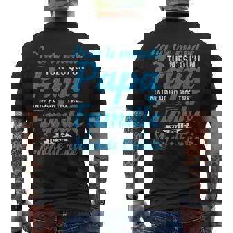 Homme Drôle Fête Des Pères Papa Tu Es Le Monde Entier Papa T-shirt imprimé au dos - Cadeauxyz