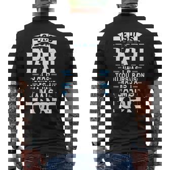 Homme Fête Des Grands-Pères Papi Jamais Tort Super Papy Humour T-shirt imprimé au dos - Cadeauxyz