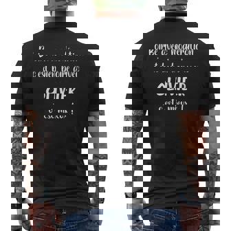 Homme Super Olivier Apéro Humoristique Boire Avec Olivier T-shirt imprimé au dos - Cadeauxyz