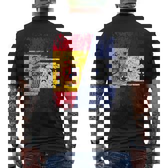 Honduras España Bandera De La Amistad Honduras Camiseta Hombre Estampado Espalda - Regaloses