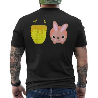 Honey Bunny Cute & Rabbit Animal Lovers Men's T-shirt Back Print - Monsterry AU