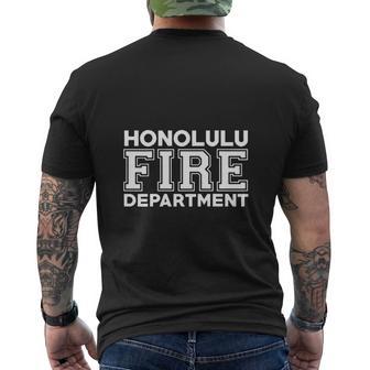 Honolulu Hawaii Fire Department Firefighters Rescue V2 Mens Back Print T-shirt - Thegiftio