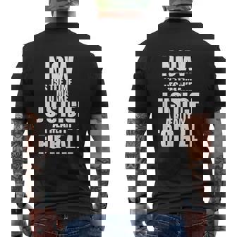 Honor King Now Is The Time To Make Justice A Reality Mens Back Print T-shirt - Seseable