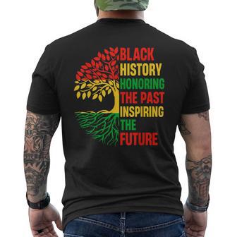 Honoring The Past Inspiring The Future Black History Month Men's T-shirt Back Print - Monsterry AU