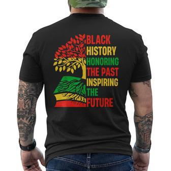 Honoring The Past Inspiring The Future Black History Month Men's T-shirt Back Print - Monsterry DE