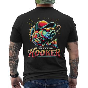 Weekend Hooker Bass Fishing Men's T-shirt Back Print - Seseable