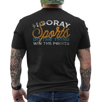 Hooray Sports T Sport Lovers Love Baseball Men's T-shirt Back Print - Monsterry UK