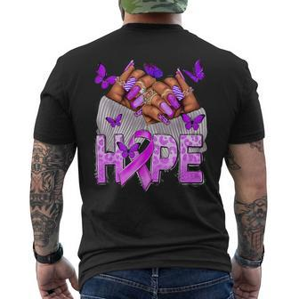 Hope Sle Lupus Awareness Month Support Purple Lupus 2024 Men's T-shirt Back Print - Thegiftio UK
