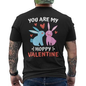 Hoppel Rabbit Ich Liebe Mein Hasen Valentine's Day T-Shirt mit Rückendruck - Seseable