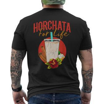 Horchata For Life Mexican Food Dessert Men's T-shirt Back Print - Monsterry
