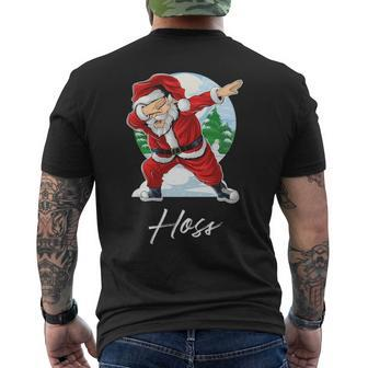 Hoss Name Santa Hoss Mens Back Print T-shirt | Seseable UK