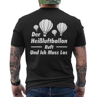 The Hot Air Balloon Calls And I Have To Go Balloonist Men's T-shirt Back Print - Monsterry AU