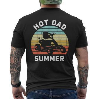 Hot Dad Summer Lawn Care Dad Zero Turn Mower Men's T-shirt Back Print - Monsterry CA