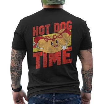 Hot Dog Adult Vintage Hot Dog Time Men's T-shirt Back Print - Monsterry UK