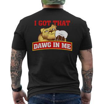 I Got That Hot Dog In Me Root Beer Dawg Men's T-shirt Back Print - Monsterry