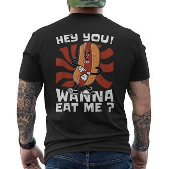 Hot Dogs Hot Dog Hotdog Sausage Men's T-shirt Back Print - Monsterry