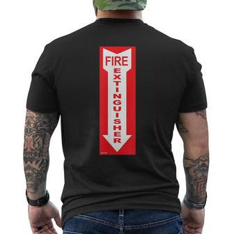 A Hot That Informs People When To Go In Case Of Fire Men's T-shirt Back Print - Monsterry CA