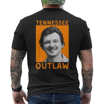 Hot Morgan Tennessee Outlaw Orange Shot April 2024 Men's T-shirt Back Print | Mazezy CA