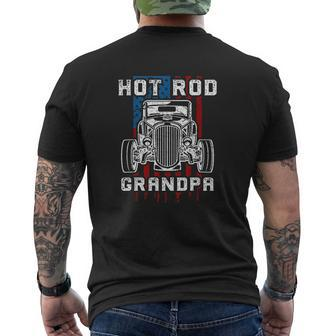 Hot Rod Grandpa Mens Back Print T-shirt | Mazezy DE