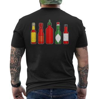 Hot Sauces I Mexican Food Lover Men's T-shirt Back Print - Monsterry DE
