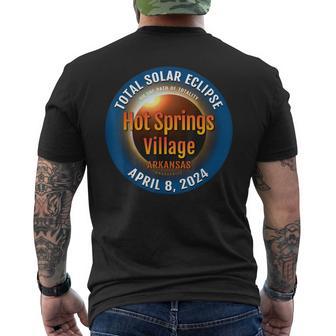 Hot Springs Village Arkansas Ar Total Solar Eclipse 2024 3 Men's T-shirt Back Print - Monsterry UK