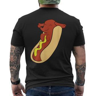 Hotdog Lover Hotdog Dachshund Hot Dog Men's T-shirt Back Print - Monsterry CA