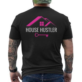 House Hustler Real Estate Agent Cute Realtor Men's T-shirt Back Print - Monsterry