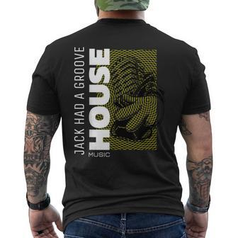 House Music Deep Soulful Vocal House Edm Men's T-shirt Back Print - Thegiftio UK