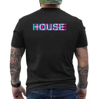 House Music Disco Sound Mens Back Print T-shirt - Thegiftio UK