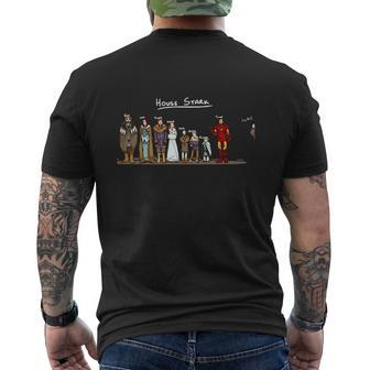 House Stark Shirt Mens Back Print T-shirt - Thegiftio UK