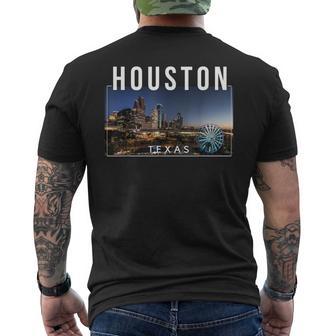 Houston Texas H-Town The Big H Men's T-shirt Back Print - Monsterry UK