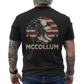Howdy Mccollum Western Mccollum Punchy Cowboy Cowgirl Style Men's T-shirt Back Print - Monsterry DE