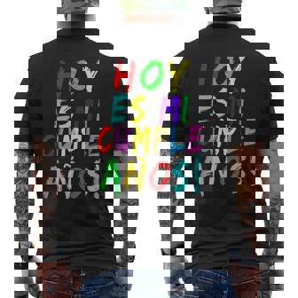 Hoy Es Mi Cumpleanos Español Cumpleanos Colorido Camiseta Hombre Estampado Espalda - Regaloses