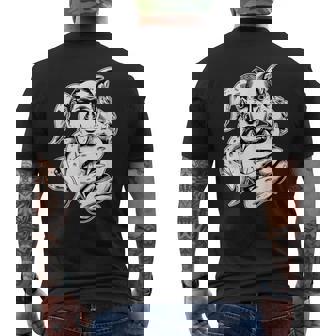 HP Lovecraft Cthulhu Tentacles Vintage Horror Men's T-shirt Back Print - Monsterry