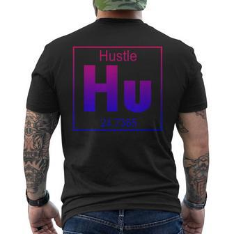 Hu Hustle Periodic Table Elements Future Entrepreneur Men's T-shirt Back Print - Monsterry