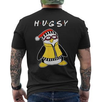 Hugsy The Penguin Men's T-shirt Back Print - Monsterry
