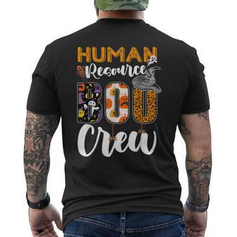 Human Resource Boo Crew Halloween Matching Hr Manager Mens Back Print T-shirt - Thegiftio UK