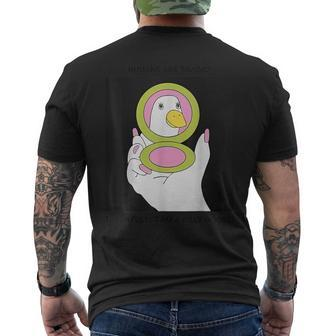 Humans Are Tragic Thankfully I Am A Silly Goose Men's T-shirt Back Print - Monsterry