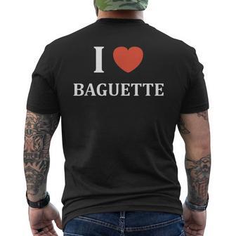 Humour Boulangerie Pain I Love Baguette T-Shirt mit Rückendruck - Geschenkecke